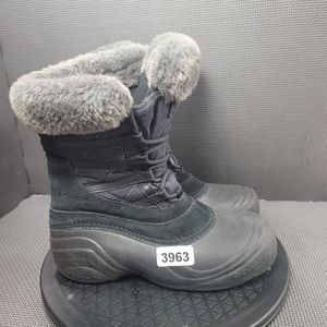 Womens Sz 6.5 Black & Grey Columbia Sierra Summette 2 Snow Boots